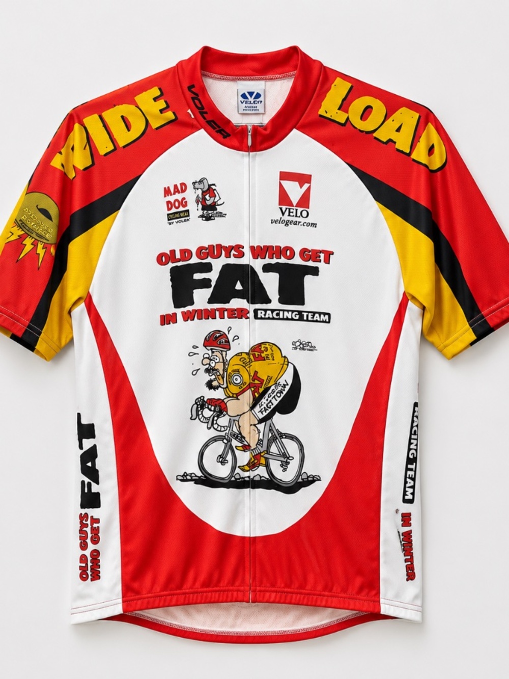 Voler Old Guys Who Get Fat In Winter Cycling Jersey Wide Load Mad Dog USA